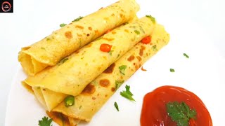 5 Mins Easy Spicy Crepe Paratha | Easy Snacks Recipe | Easy Breakfast | Art of Kitchen