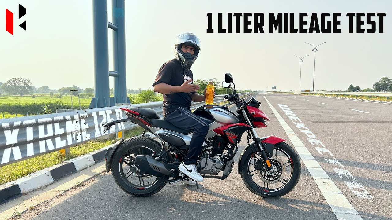 Hero Xtreme 125R 1 Liter Mileage Test Challenge | Can This Motorcycle Achieve 66 KMPL ? | Lets See 😂
