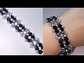 Kristal ve kum boncukdan bileklik/Браслет из кристалей и бисера/Crystal beads bracelet/