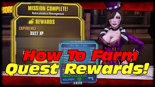 How To Farm Perfect Unique Mission Rewards! Borderlands 2 Quest Reward Farming!