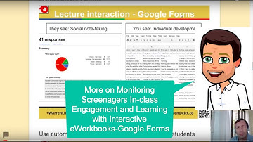 More on Monitoring Screenagers In-class Engaging, Learning w eWorkbooks