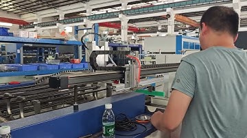 116mm PET lid 3 stations thermoforoming machine and full auto packing machine production line