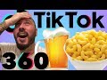 Making Tik Tok Beer Mac N Cheese in 360 VR - Dogs At The Beach - The Omar Gosh Family