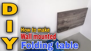 DIY Wall Mounted Folding Desk|Murphy Desk | Minimalist|Paano Gumawa ng Murphy Desk|chitman channel