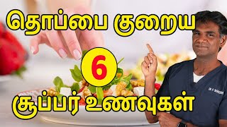 6 Superfoods That Help To Reduce Belly Fat | What To Eat To Lose Weight? Dr.P.Sivakumar (In Tamil)