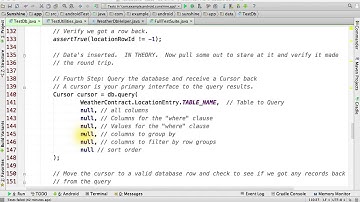 Read/Write from Location Table Solution - Developing Android Apps