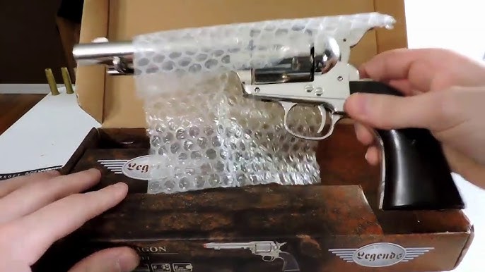 Legends Smokewagon CO2 Airsoft Revolver [Limited Edition] (Nickel/Gold), SS Airsoft