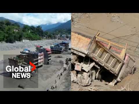Nepal-Tibet floods: Fears of 2nd flash flood briefly halt rescue operations as threat remains