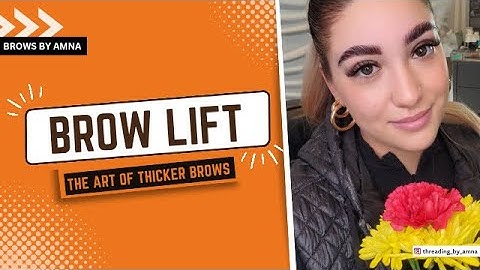 Brow Lift using InLei Brow Lamination | Tutorial | BROWSBYAMNA