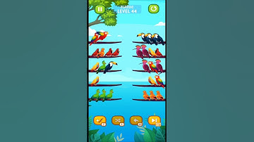Bird Sort Puzzle l Bird Sort Color Puzzle l Classic Level 44 l Gameplay l Bird Sort Puzzle Challenge