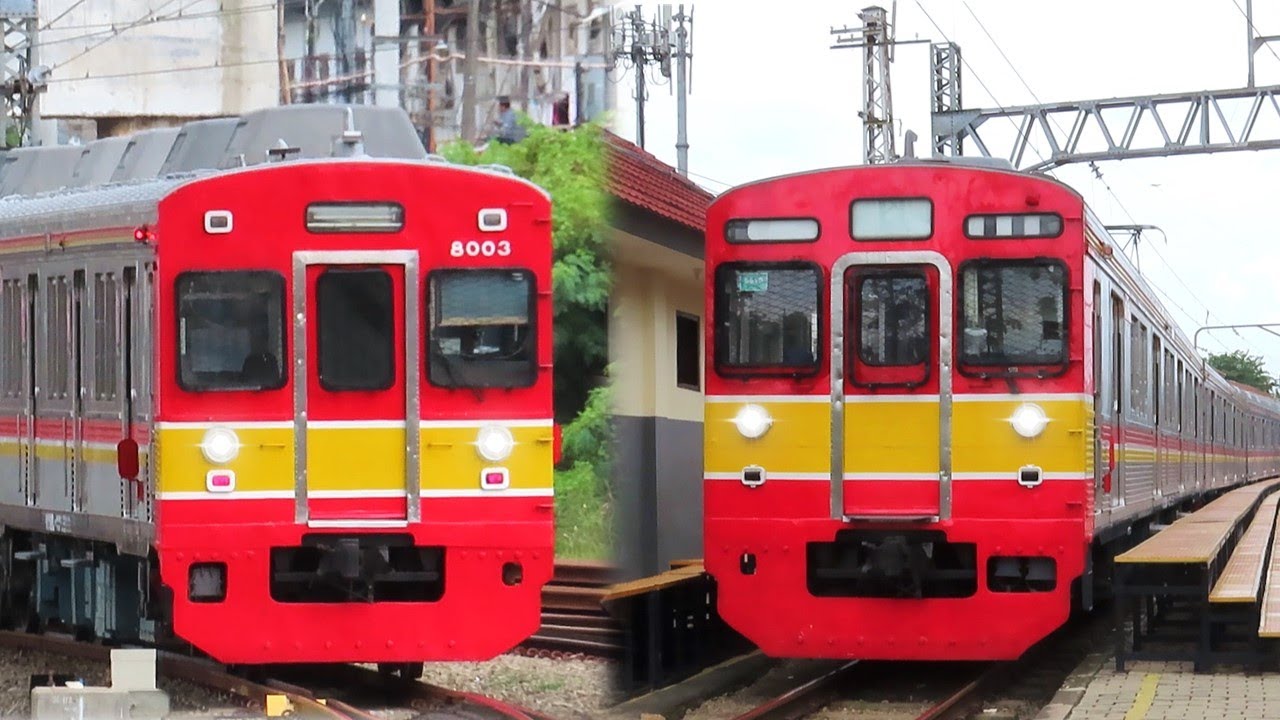 KERETA KRL TERTUA ?? Hunting Kereta Api KRL Tokyu 8500 Series dan Tokyu 8000 Series di MANGGARAI