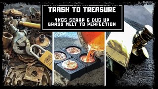 Trash To Treasure - Dug up Metals & Scrap Turned into Huge 3 Kilo Bar & Coins