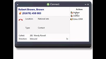 Go Connect CRM for Panasonic Zoho Integration