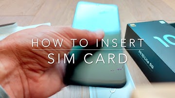Xiaomi Mi10 lite 5G -  How to insert SIM