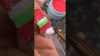 Christmas Colors Inspired Nail Art With Love ❤️❇️ Trust Me! #Satisfying #Beautyhacks #Holiday