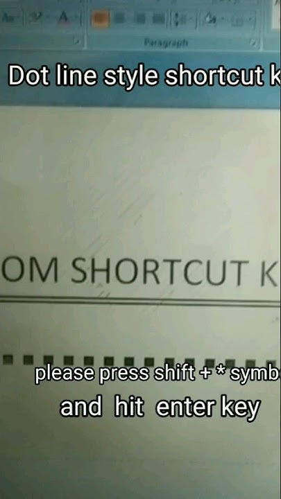 what Is Shortcut Key Of Dot Line Style In Ms Word short ytshort YouTube what-is-shortcut-key-of-dot-line-style-in-ms-word-short-ytshort-youtube