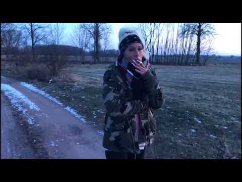 Beautiful Ani smoking while she takes a walk girls like you