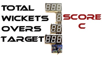 Arduino Scoreduino based basic Cricket Scoreboard with 2.3" displays working with SCORE-C app