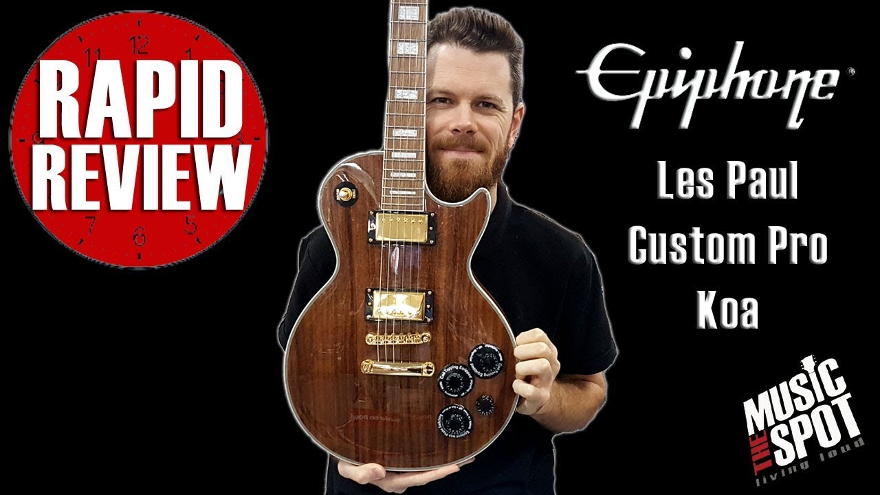 Playthrough: Epiphone Limited Edition Les Paul Custom Pro Koa