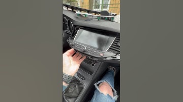 How to remove Opel astra k original radio headunit