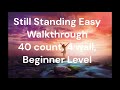Still Standing Easy - Line Dance Walkthrough