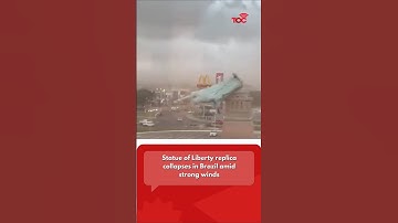 Statue of Liberty replica collapses in Brazil amid strong winds