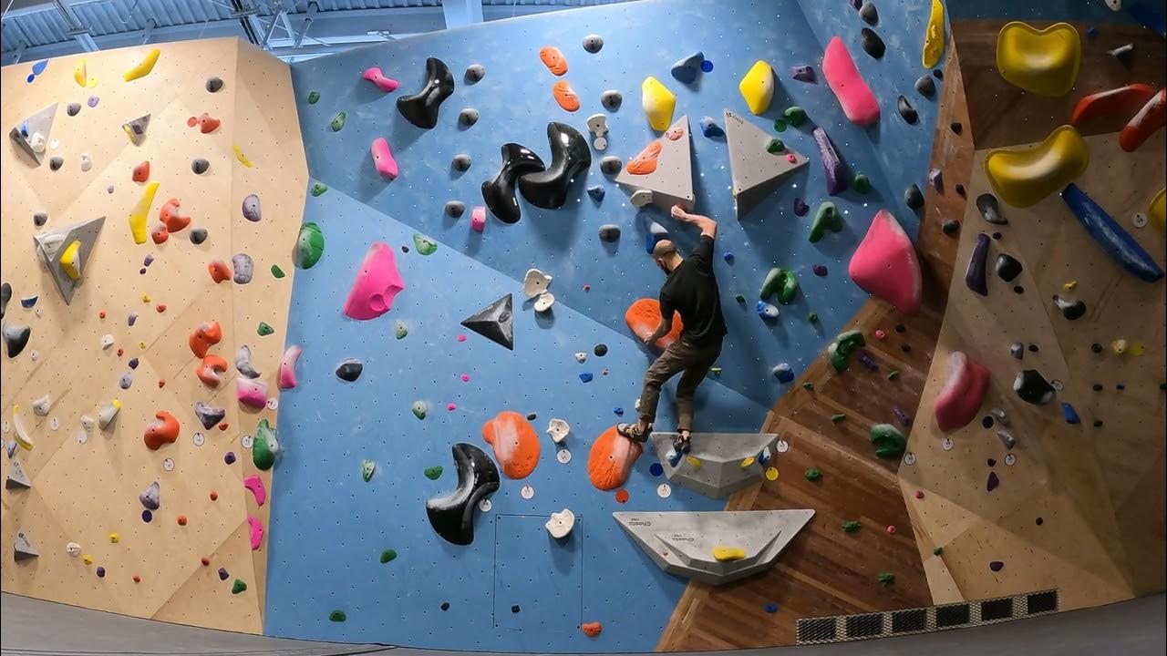 V5 bouldering route with multiple volumes YouTube