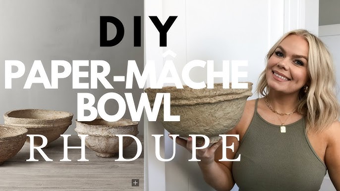 DIY Vintage Paper Mache Bowls: $150 Decor for $5 - A Piece Of Rainbow