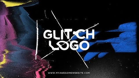 Glitch Logo Distortion Intro DaVinci Resolve Templates