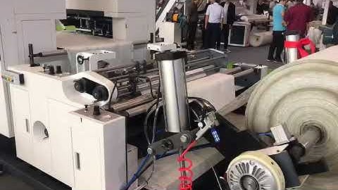 Ounuo Leader 13 Automatic Nonwoven Box Bag Making machine with online handle attached