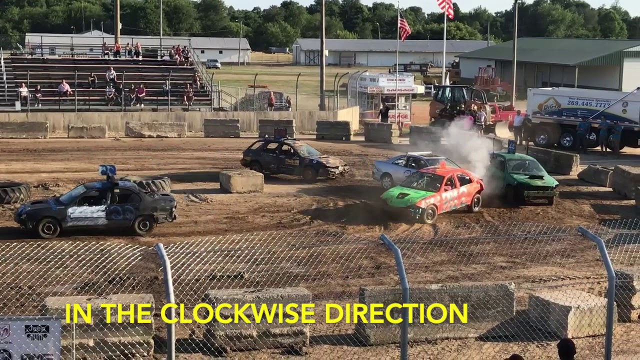 The hardest minivan demo derby hit ever? Cass County Fairgrounds