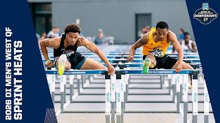 Every men's sprint heat from the 2026 NCAA Division I West Quarterfinal Round track and field meet