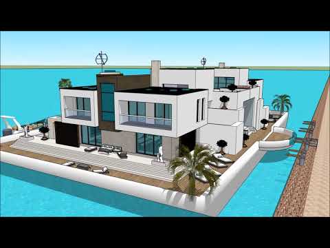 მცურავი სახლი ვილა ნავი სასახლე ქართული სურამში Sketchup არქიტექტურა სახლის არქიტექტურა არქიტექტორი