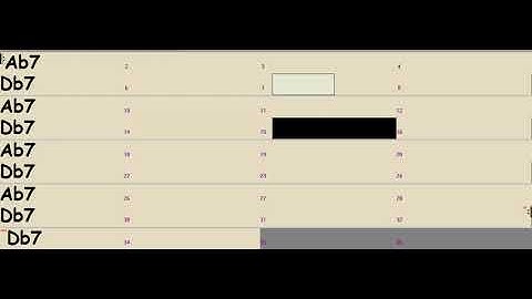 Ab7 to Db7 Mixolydian - DP