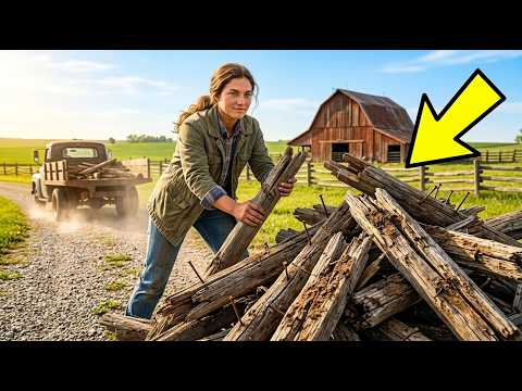 Everyone Laughed When a Girl Collected Their Broken Fence Posts... Until They Visited Her Farm