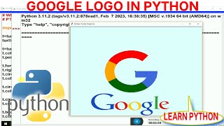 Details Google Logo in Python Language | Python graphics animation | Google Logo Design in Python Update