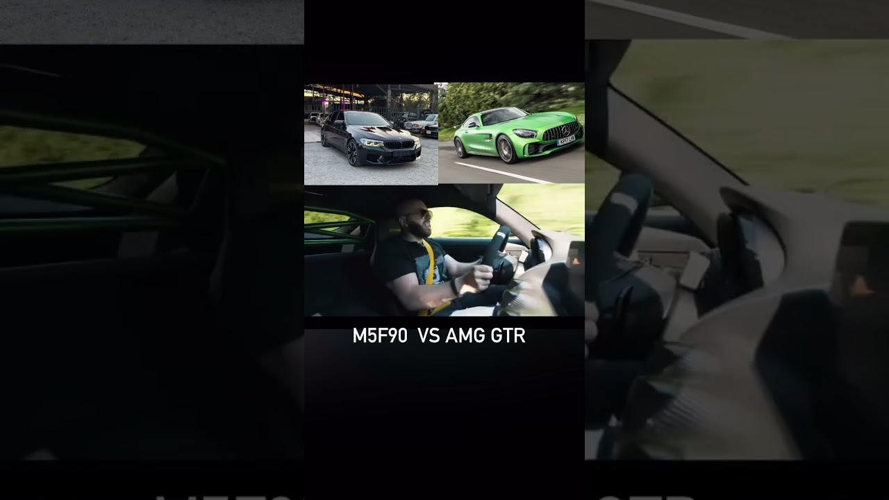 Stock m5 f90 vs stock amg gtr☠️ 