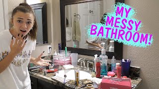 CLEAN WITH ME  MESSY BATHROOM ISSUES | Kayla Davis