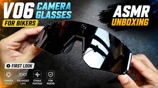 V06 Camera Glasses for Bikers | ASMR Unboxing & First Look (2026) screenshot 5