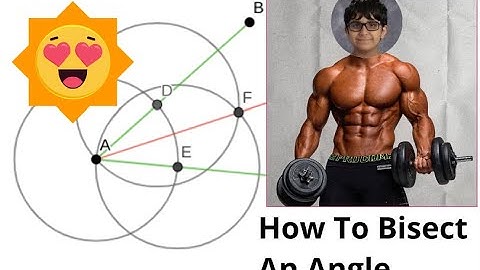 How to Bisect an Angle in GeoGebra