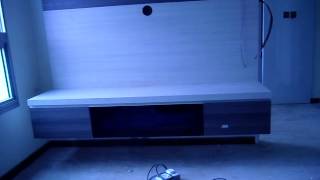 Black Sleek Contemporary TV Console for TVs up to 65″ 080113 TV console SAM 0857