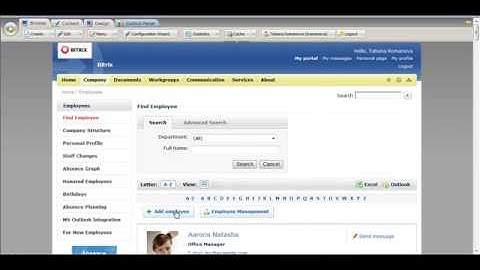 Bitrix Intranet Portal - Contact Synchronization