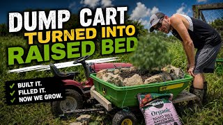 I Built a Raised Bed Garden in a Dump Cart… Here’s Week 2 