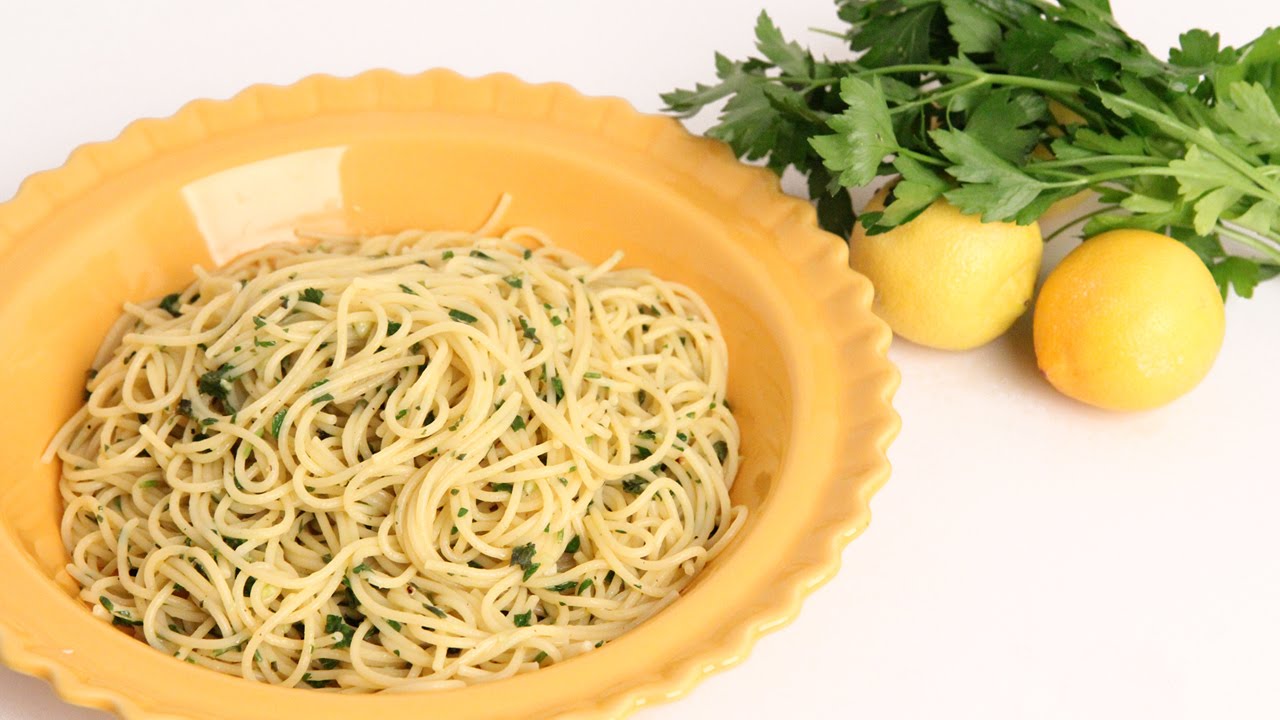 Lemon & Herb Spaghetti Recipe - Laura Vitale - Laura in the Kitchen Episode 912