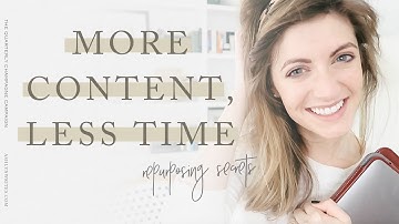 Create a PRODUCTIVE Content Strategy With This Repurposing Content Process