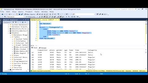 Categorizando información numérica con SQL | Comandos CASE y WHEN