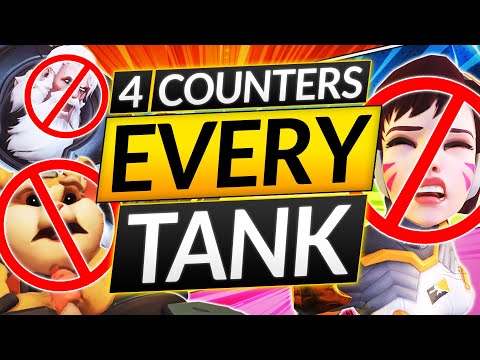 4 COUNTER PICKS, EVERY TANK HERO - Win Any Fight EASILY - Overwatch 2 Meta Guide (Season 4)