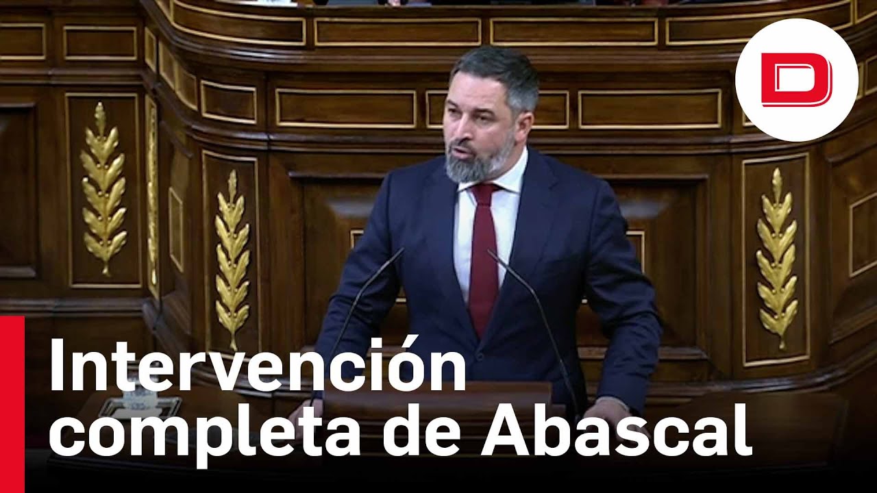 Vuelva a ver al intervención completa de Santiago Abascal en el ...