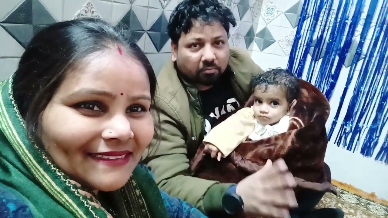 आज मैं गाई अपने भतीजे के जन्मदिन में 😊