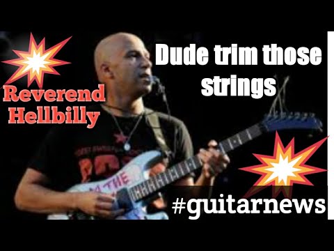 #Guitarnews @Reverend Hellbilly."Dude cut them strings" Tom Morello about why he lets em hanging